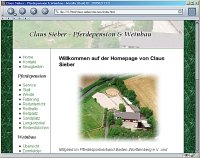 [Screenshot Claus Sieber website] 